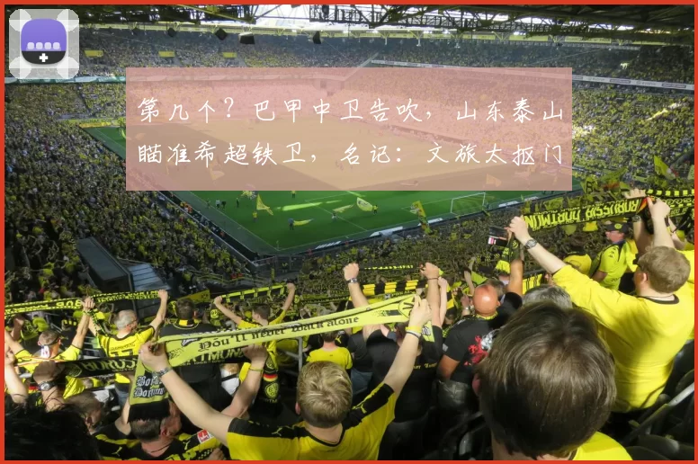 第几个?巴甲中卫告吹,山东泰山瞄准希超铁卫,名记:文旅太抠门